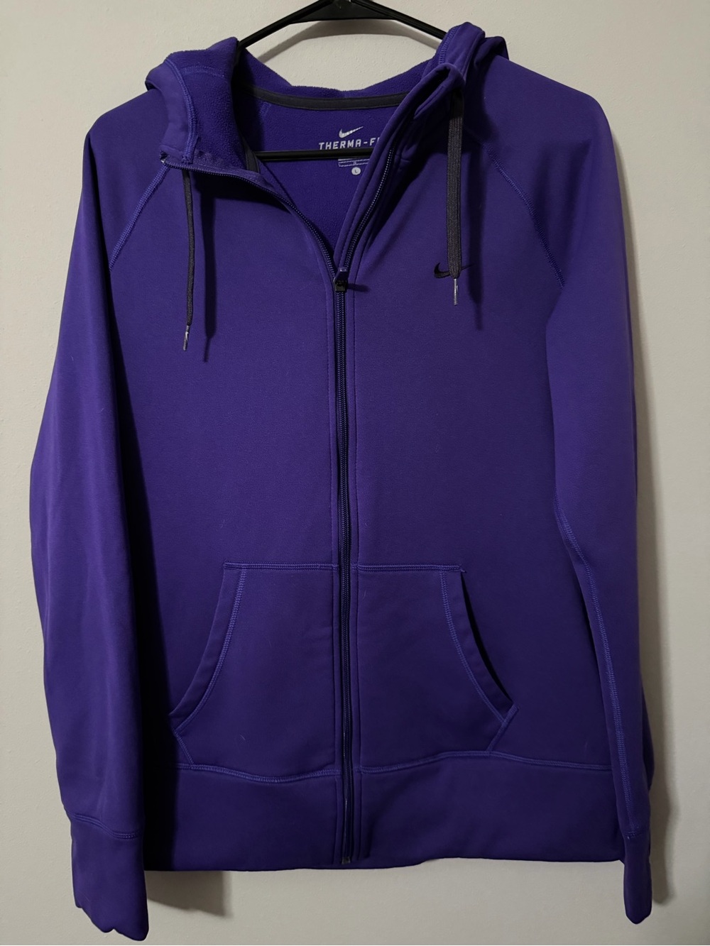 Nike Therma-FIT Full-Zip Hoodie Purple Women’s Size Large